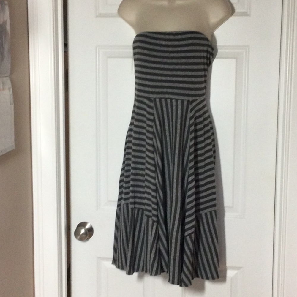 Strapless Striped Dress